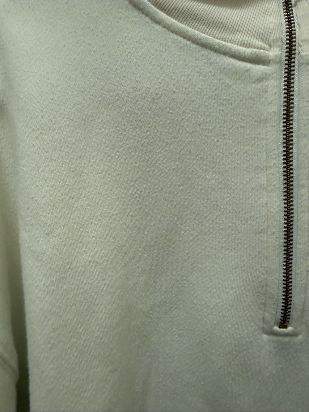 J. Crew Women’s Heritage Fleece Half Zip Sweatshirt medium - Picture 8 of 8